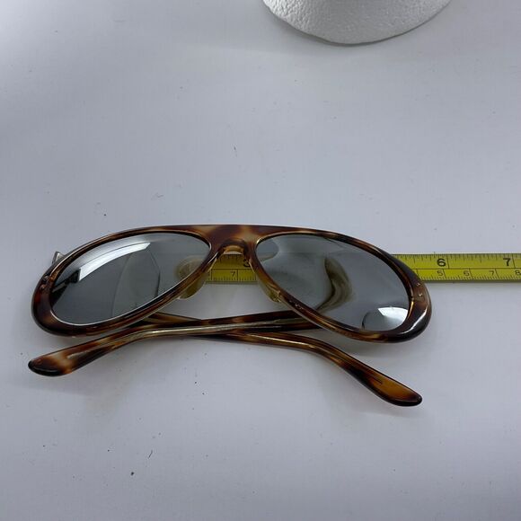 GH JAPAN 55 mm LENS BROWN TORTOISE MIRROR Aviator SUNGLASSES - Picture 4 of 14